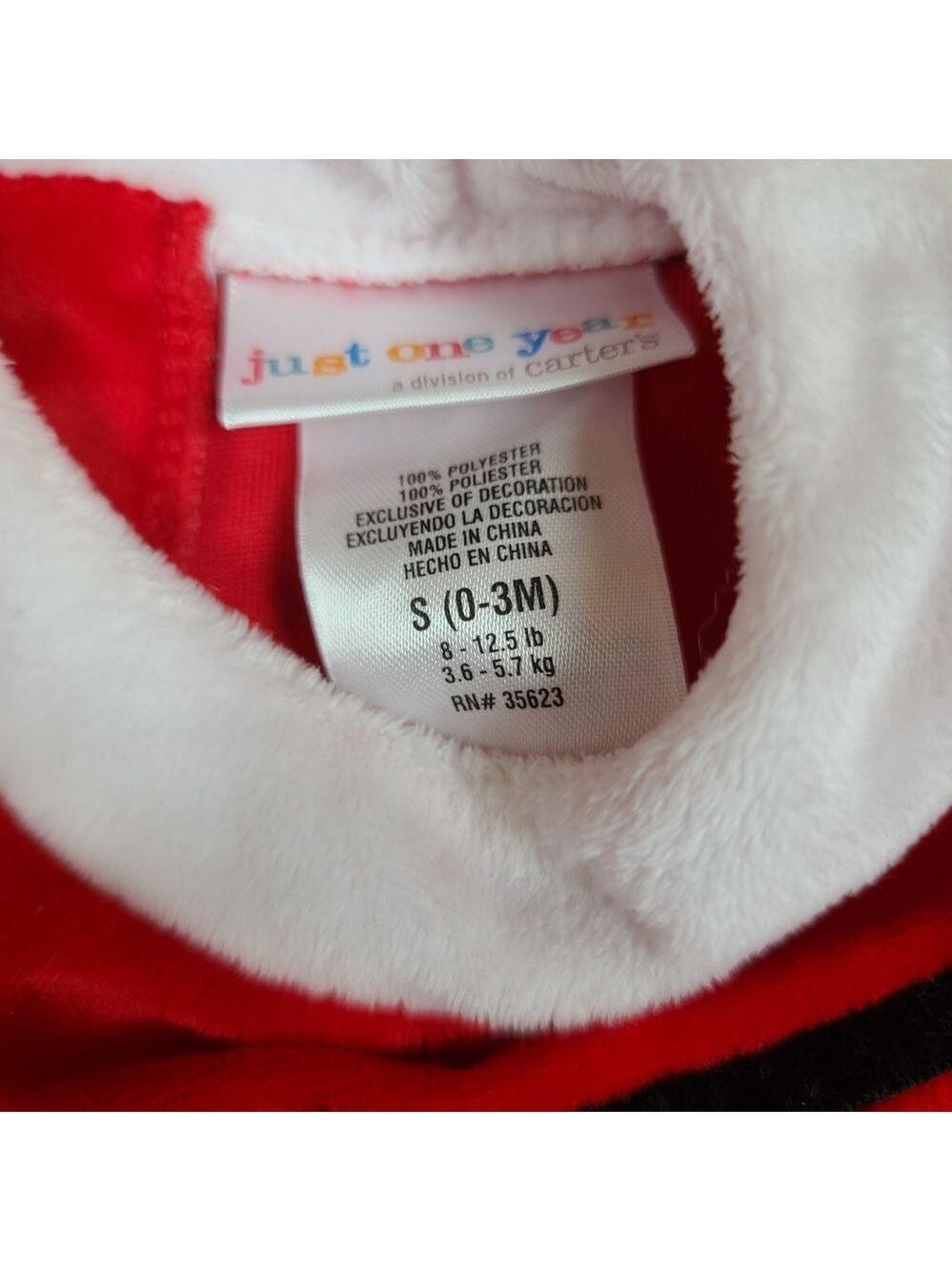 Carter's Just One Year Infant girls Xmas outfit 0-3months Dress and shoes - Picture 6 of 6